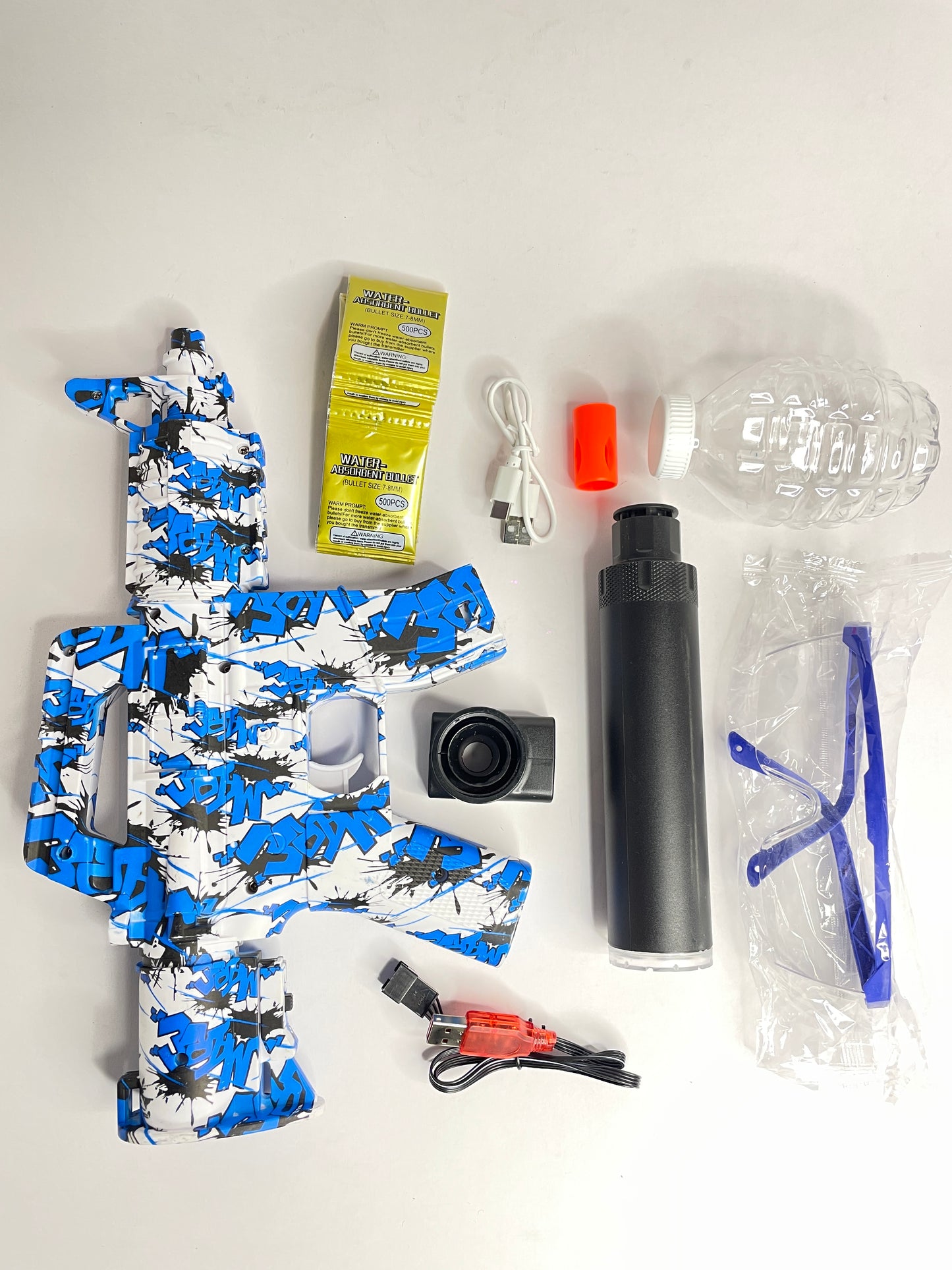 Water ball gun with silencer light (gelly blaster) (bestseller)