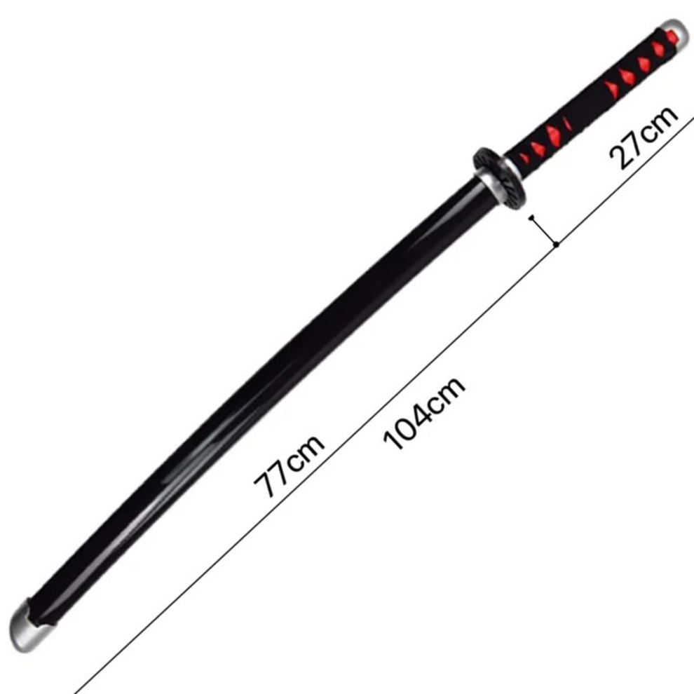 Tanjiro Black Katana 104cm (katana stand free)