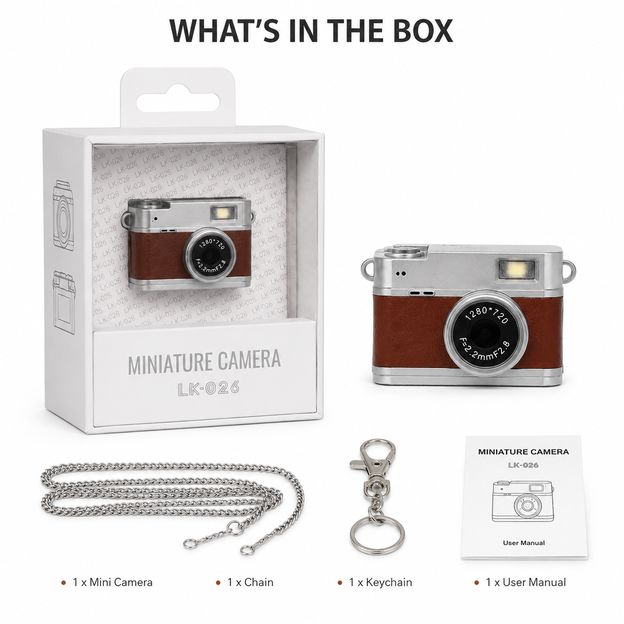 Miniature LK-026 Vintage Digital Camera