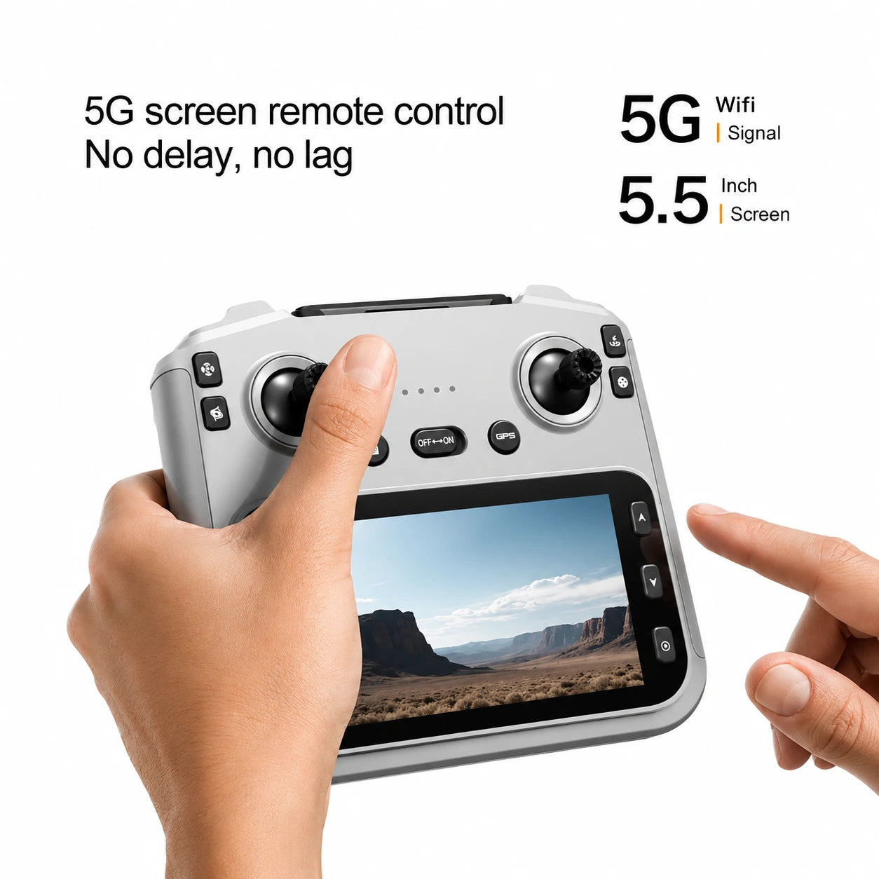 L3 Max GPS Drone with 3-Axis Gimbal Camera, 8K UHD Camera, Screen Remote Controller & Obstacle Avoidance