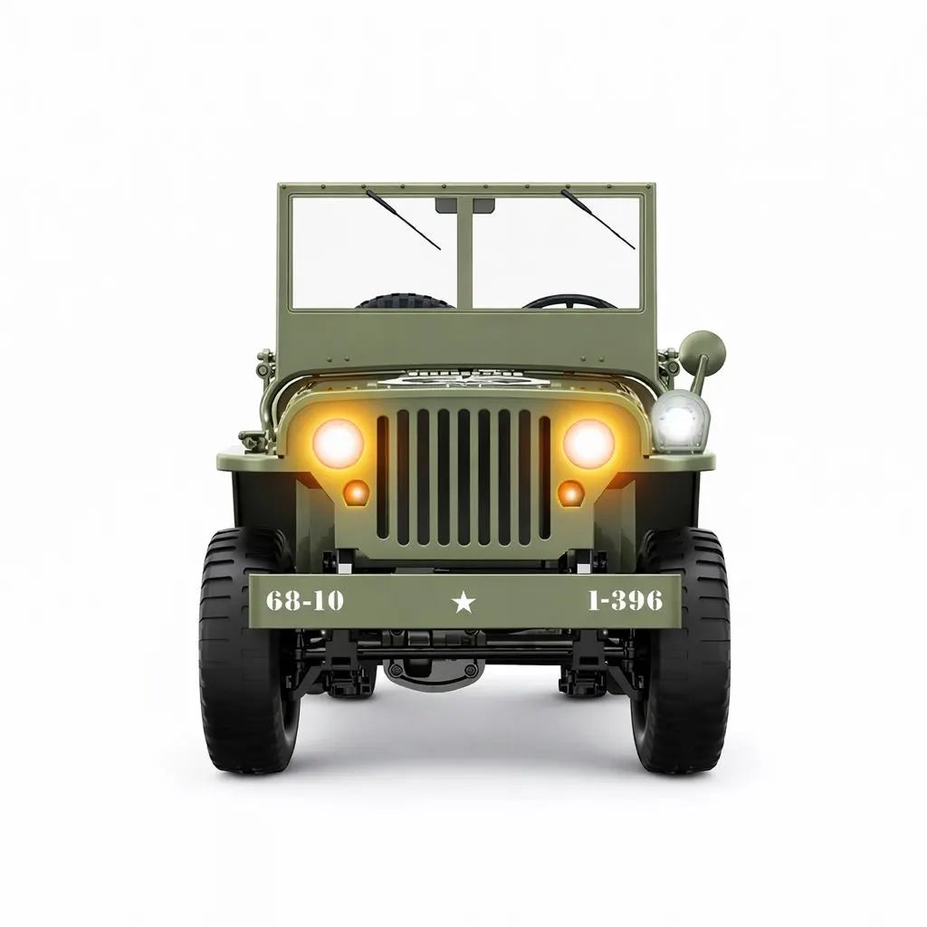 Original Willys Military RC Jeep with Canvas Cover & Winch