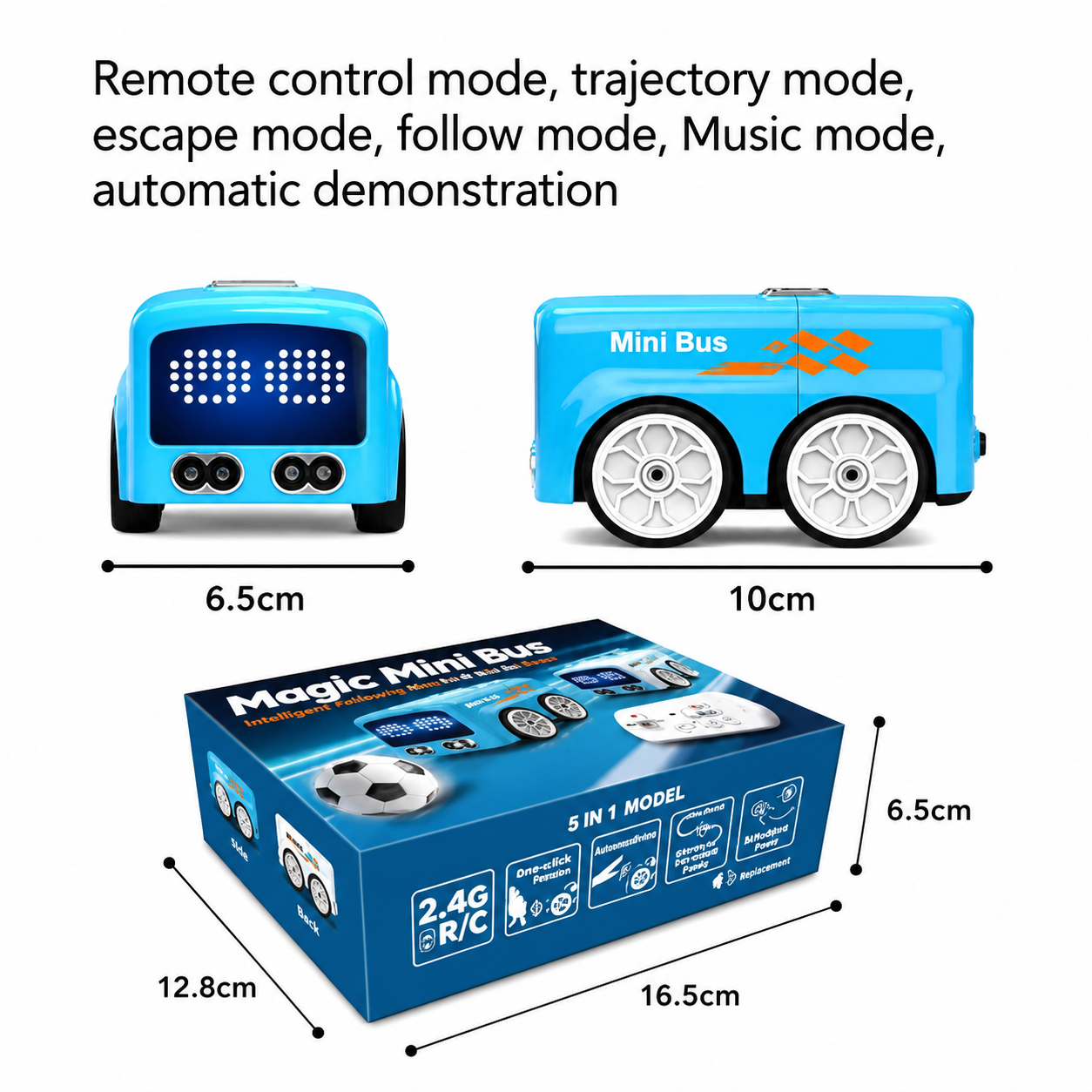 5-in-1 Magic Mini Smart RC Bus