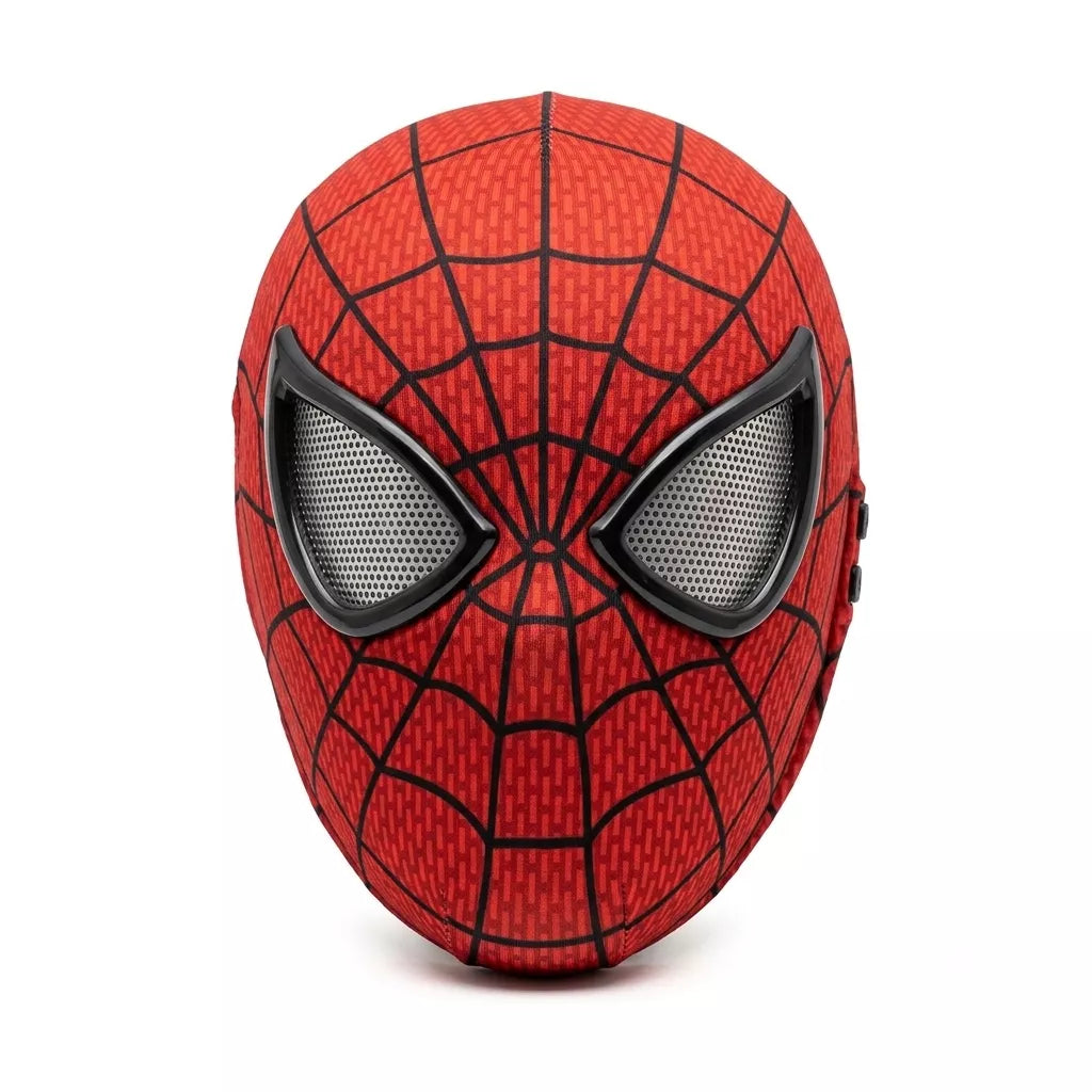 Spider-Man LED Mask with Ring Controller | USB Rechargeable Light-Up Eye Mask for Cosplay & Reels