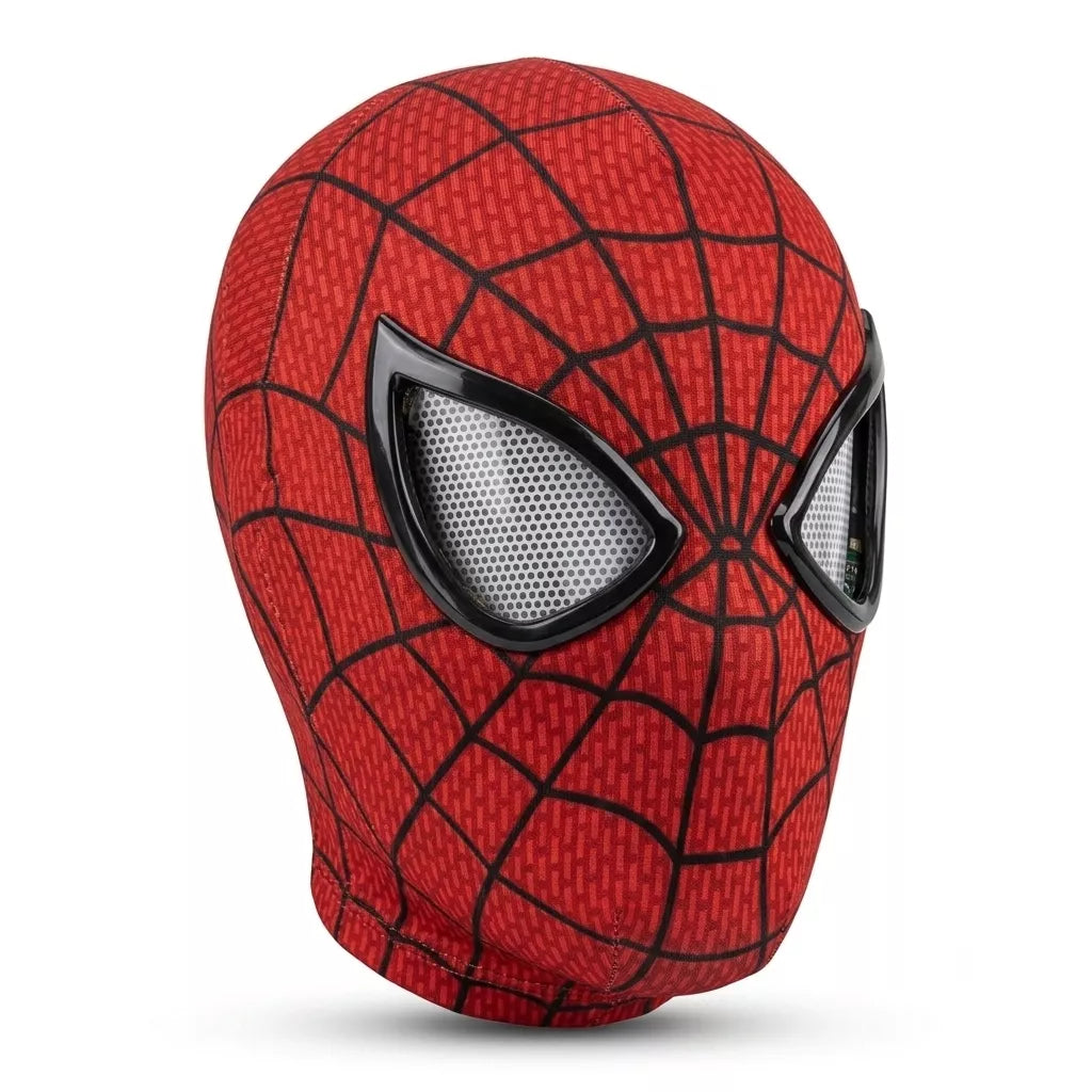 Spider-Man LED Mask with Ring Controller | USB Rechargeable Light-Up Eye Mask for Cosplay & Reels