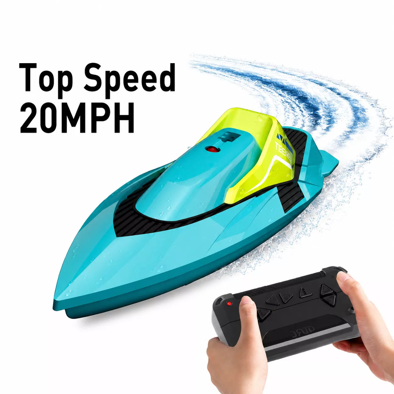 4DRC Teensy V Mini RC Boat | 10cm World’s Smallest Racing Boat