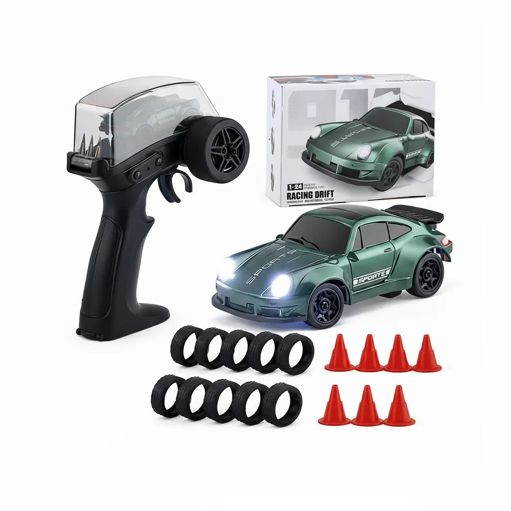 1:64 Mini RC Drift Car in Remote (bestseller)