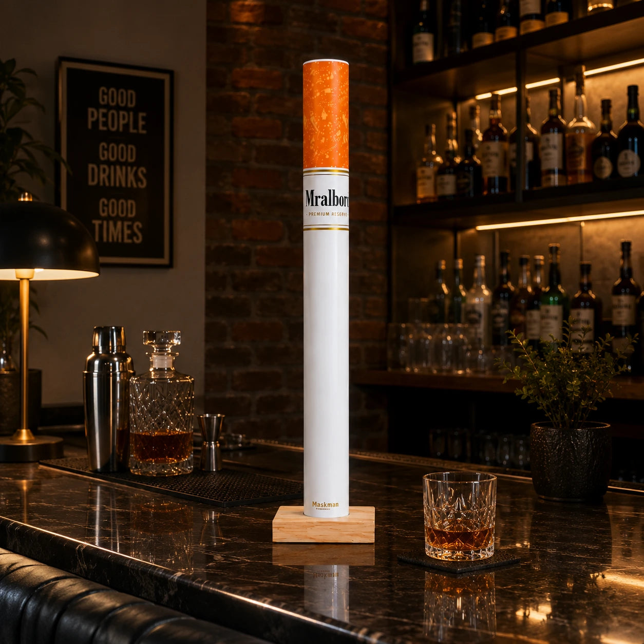 Cigarette LED Lamp with Wireless Remote (35 cm)