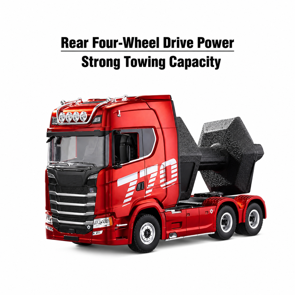 Huina 1501A 1:18 Scania 770 S V8 RC Tractor Truck | 19CH 2.4GHz RTR with LED Lights