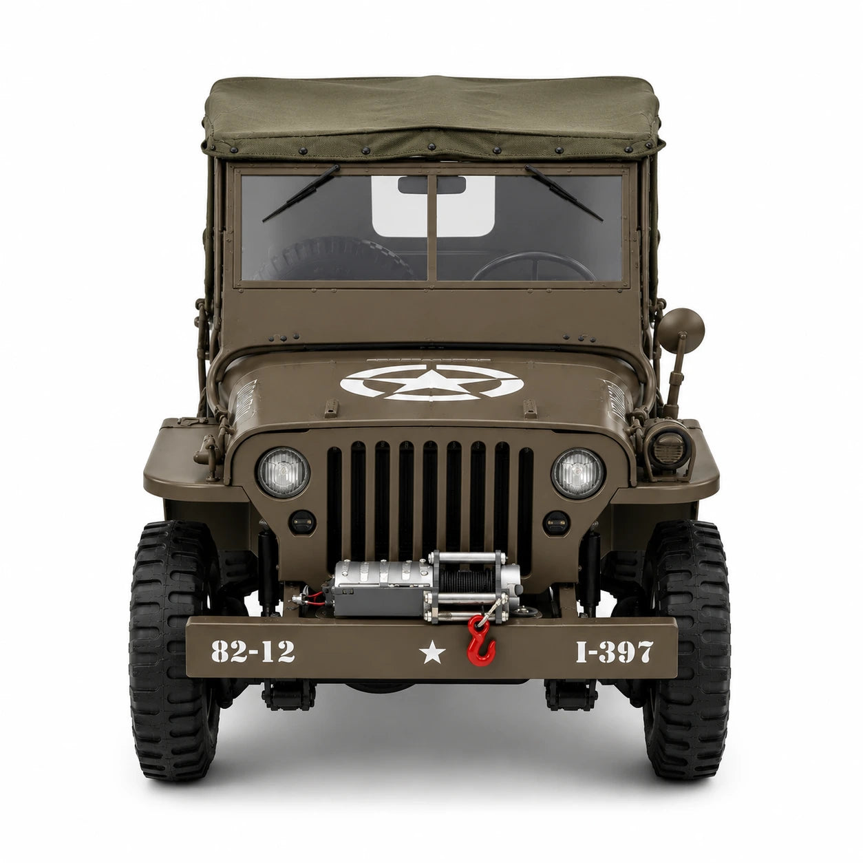 Original Willys Military RC Jeep with Canvas Cover & Winch