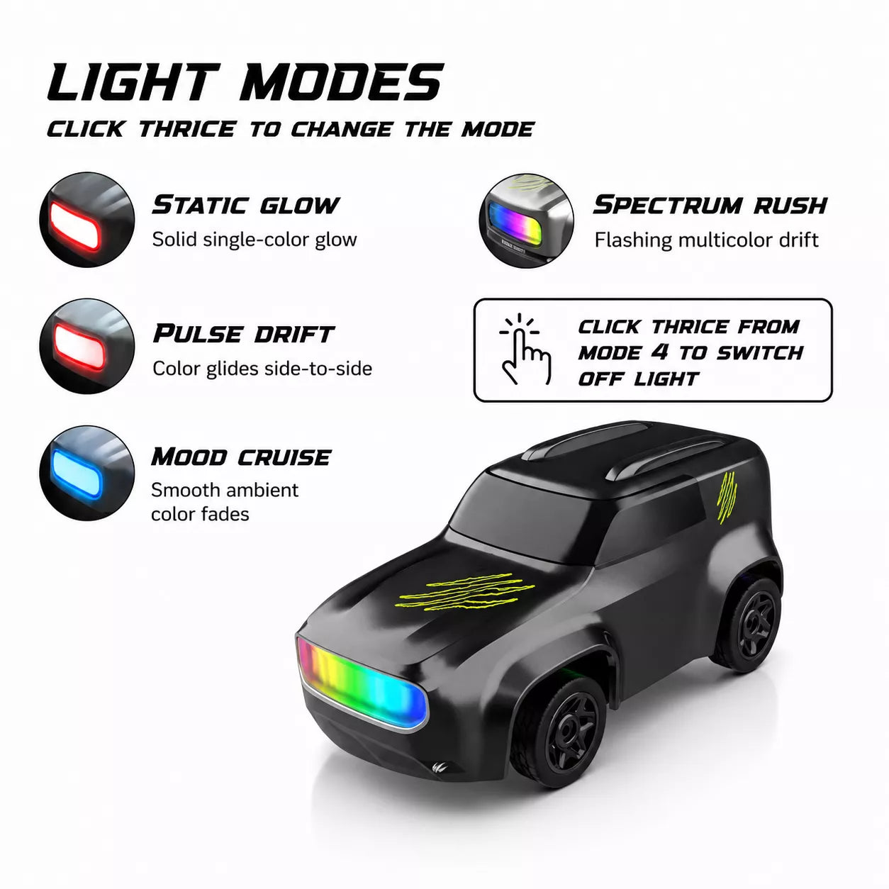 1:64 Mini RC Drift Car | 4WD High-Speed Racing Car with LED Lights (Bestseller)