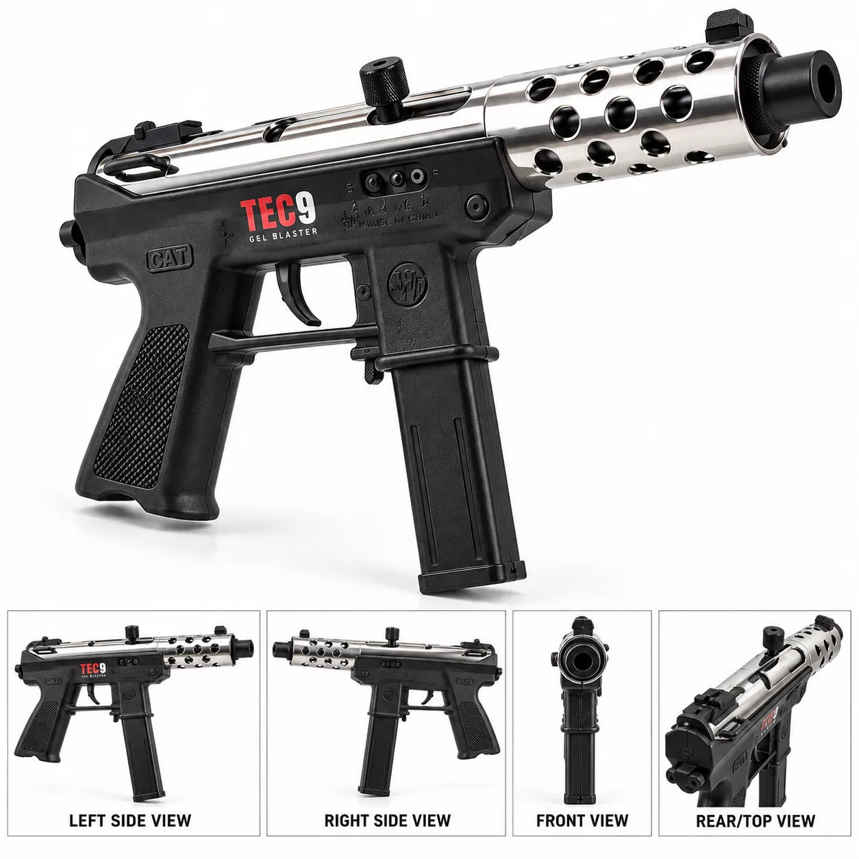 Tec-9 Electric Gel Blaster Gun (Hobby Grade)