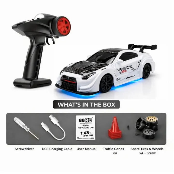Nissan GTR White RC Car