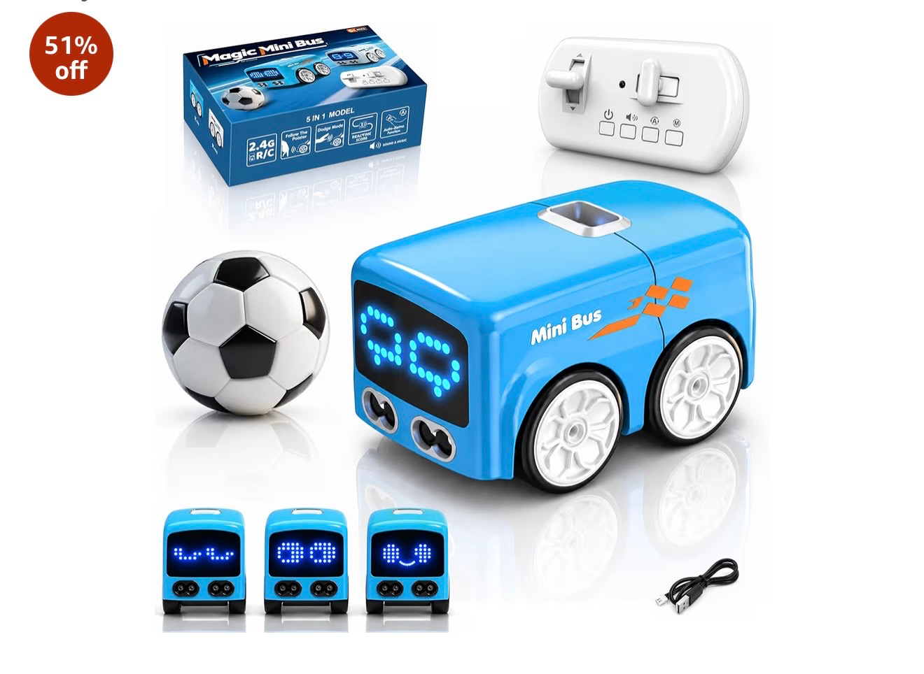 5-in-1 Magic Mini Smart RC Bus