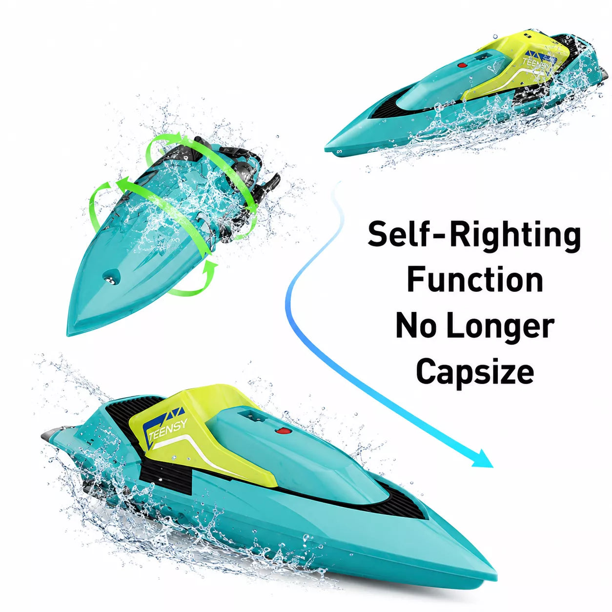 4DRC Teensy V Mini RC Boat | 10cm World’s Smallest Racing Boat