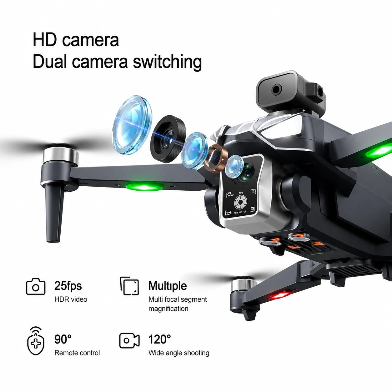 K18 Max GPS Drone with HD Gimbal Camera, Screen Remote, Return Home, Obstacle Avoidance & Airdrop Function