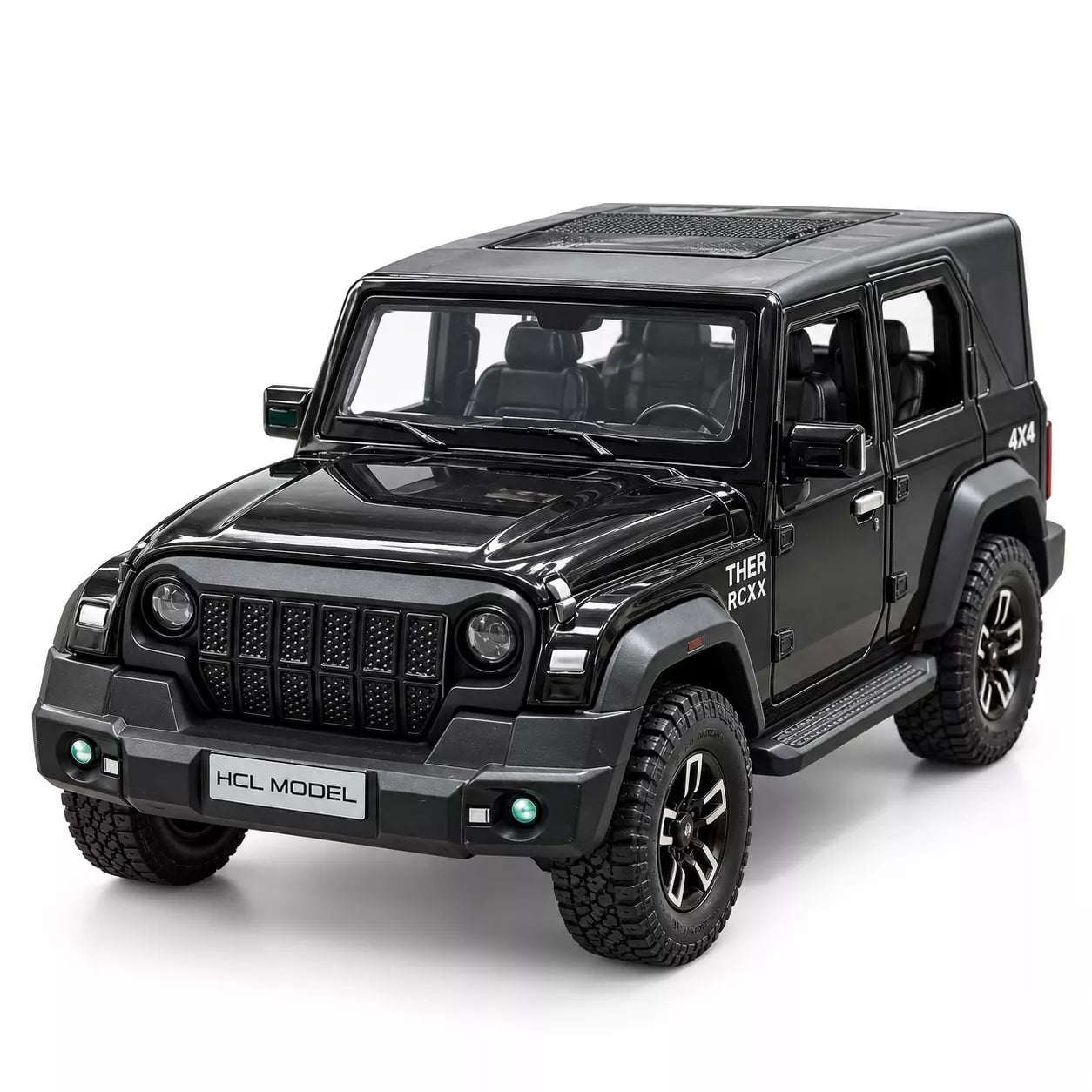RC Thar Roxx 1:22 Die-Cast Metal Remote Control Car | 2.4GHz 4x4 SUV with Lights, Openable Doors, Spray Effect & 2-Speed Modes