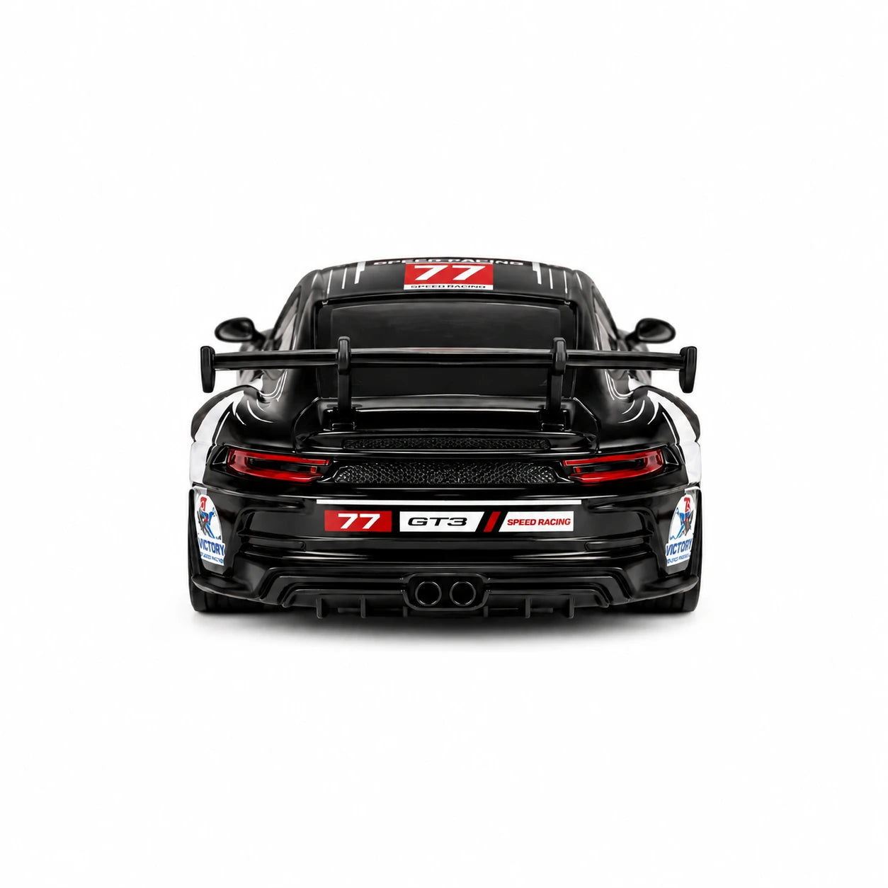 D43-01Q16 Porsche 911 Black Dinosaur Edition 1:43 4WD RC Drift Car with Gyro & LED Lights