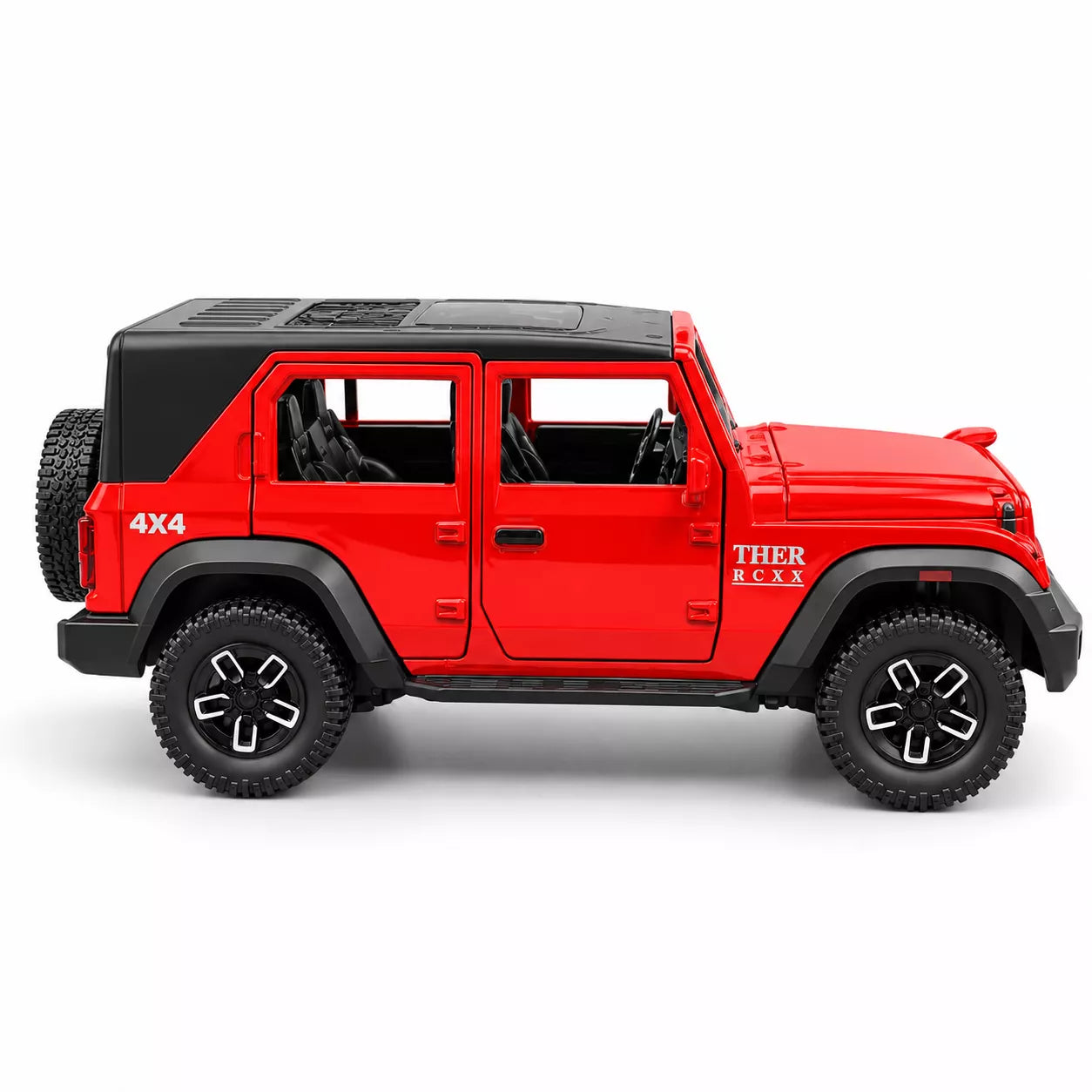RC Thar Roxx 1:22 Die-Cast Metal Remote Control Car | 2.4GHz 4x4 SUV with Lights, Openable Doors, Spray Effect & 2-Speed Modes