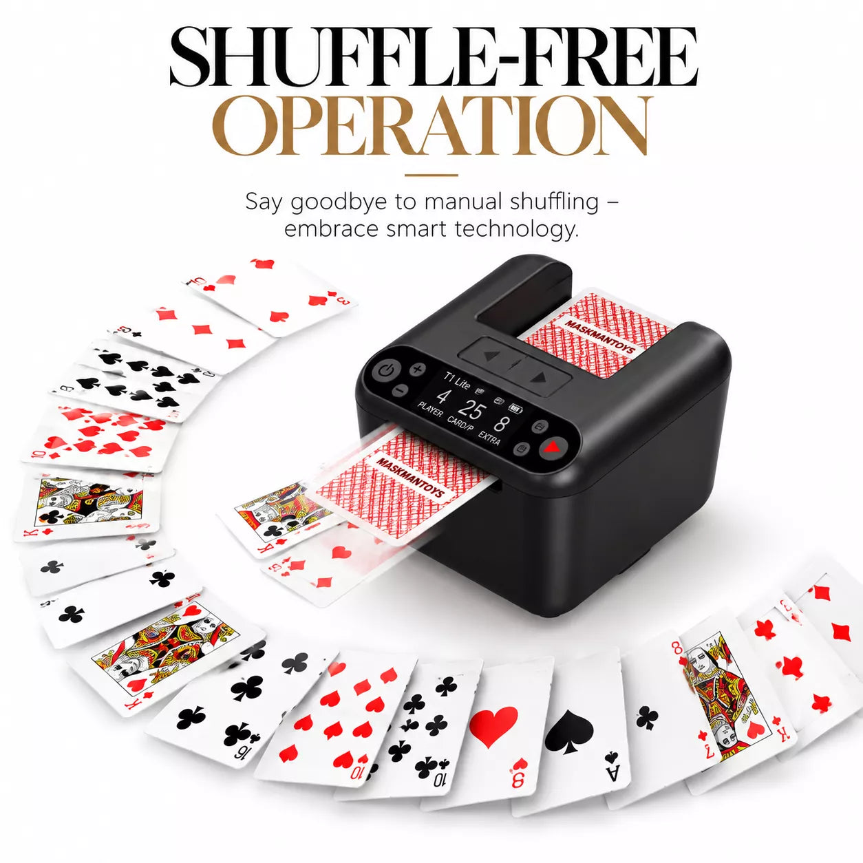 Card Distribution Machine | Automatic Card Dealer for 1–3 Decks & Up to 12 Players