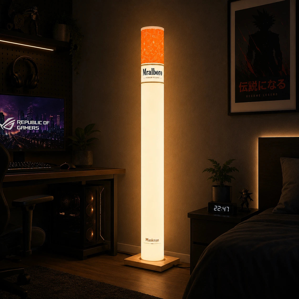 Cigarette LED Lamp with Wireless Remote (100 Cm)
