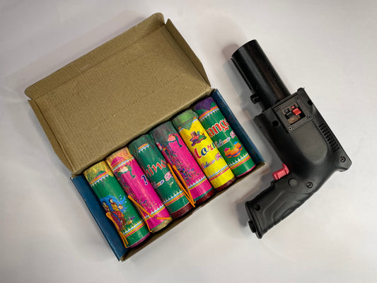Gun + color pyro (6pc) combo