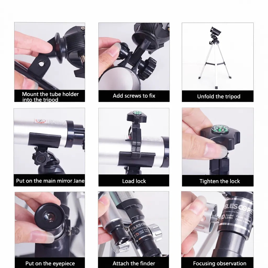Professional Telescope (60X Magnification) with Tripod