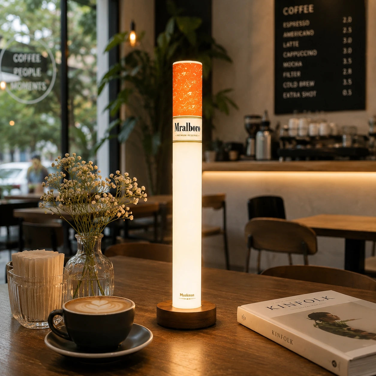 Cigarette LED Lamp with Wireless Remote (35 cm)