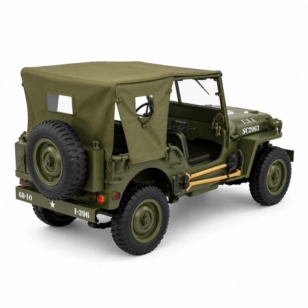 Original Willys Military RC Jeep with Canvas Cover & Winch