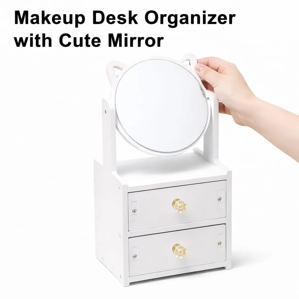 Portable Desktop Make-Up Mirror