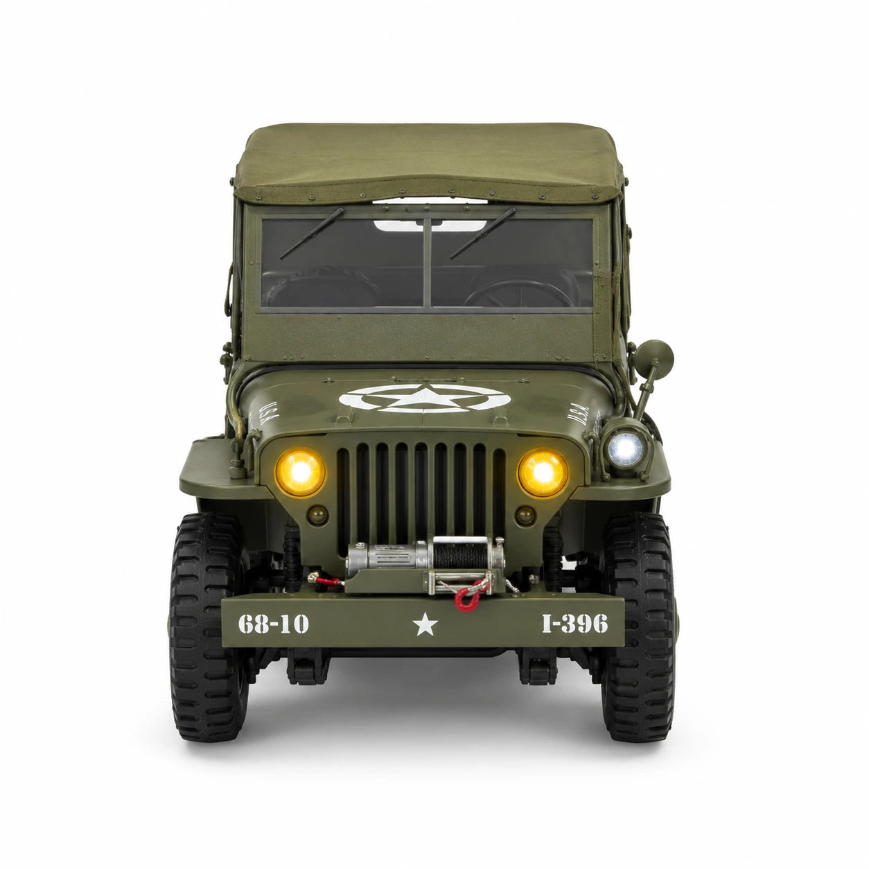 Original Willys Military RC Jeep with Canvas Cover & Winch