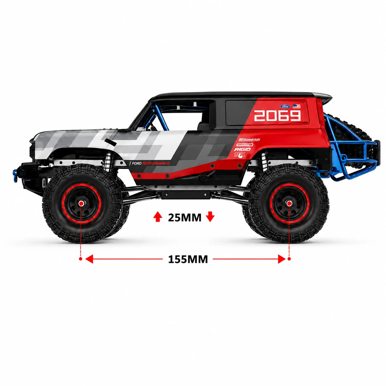MJX Hyper Go H18P 1:18 Ford Bronco R Brushless 4WD RC Rock Crawler