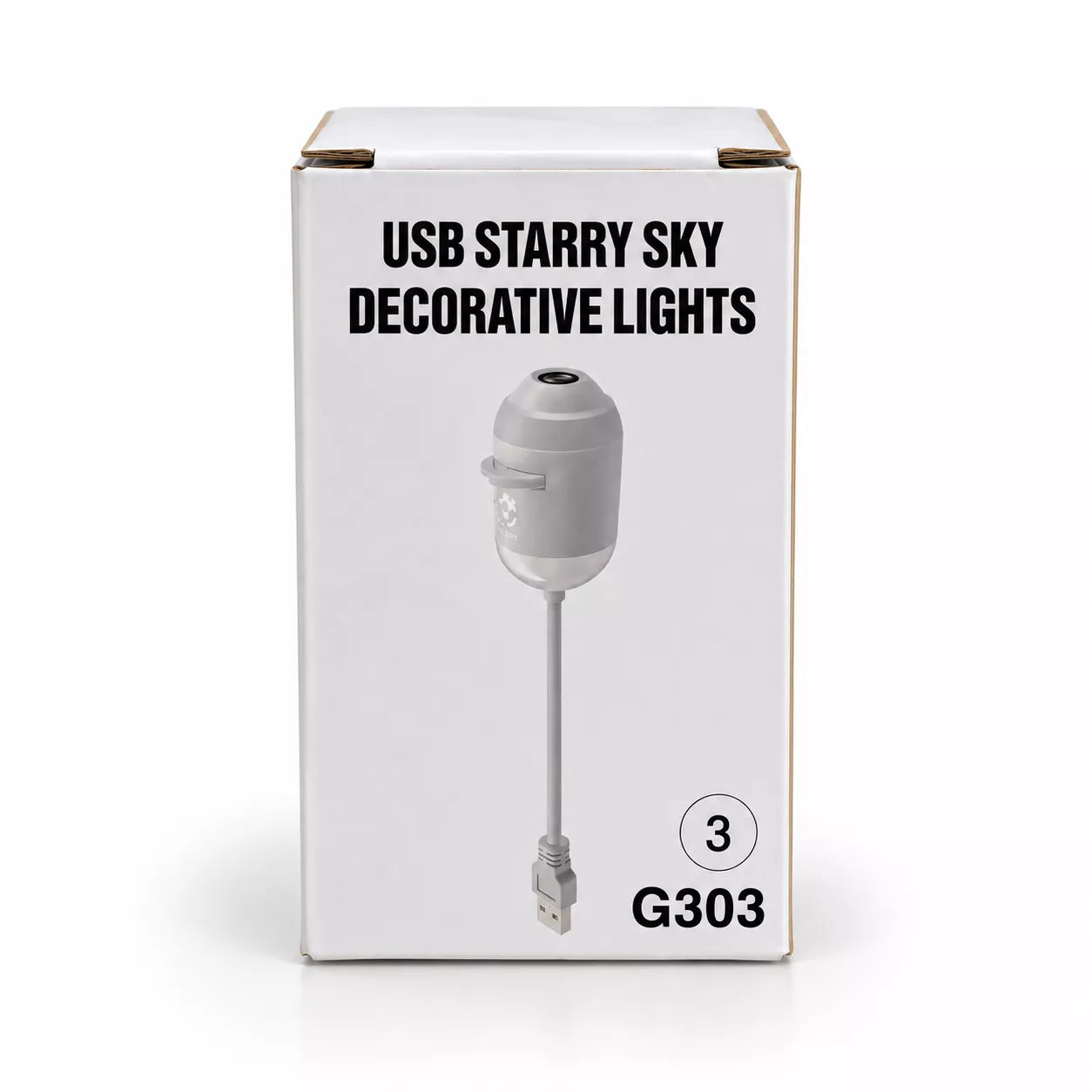 USB Starry Sky Projector with 3 Projection Chips | Moon, Galaxy & Black Hole Night Light
