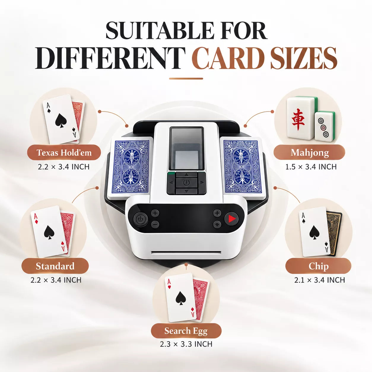 Card Distribution Machine | 2-in-1 Automatic Card Shuffler & Dealer | 360° Rotating, 2–8 Players