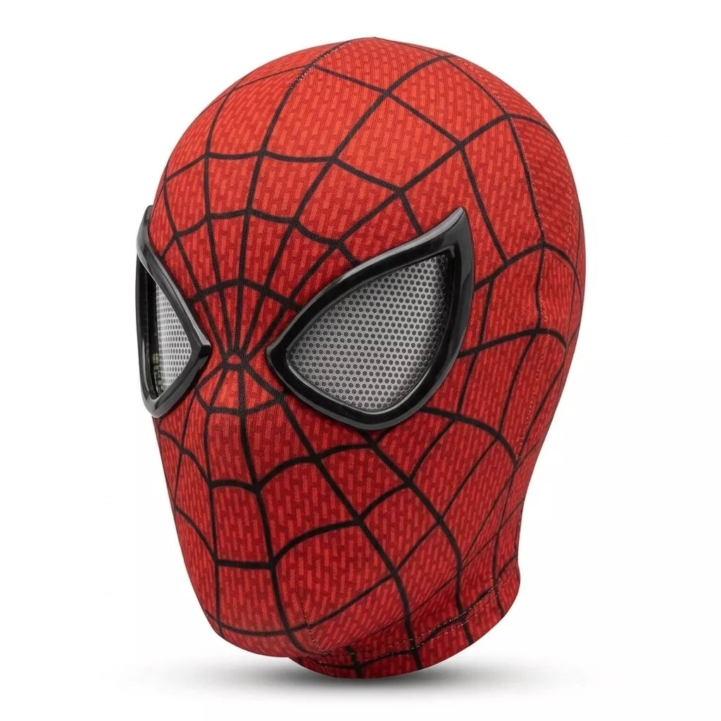 Spider-Man LED Mask with Ring Controller | USB Rechargeable Light-Up Eye Mask for Cosplay & Reels