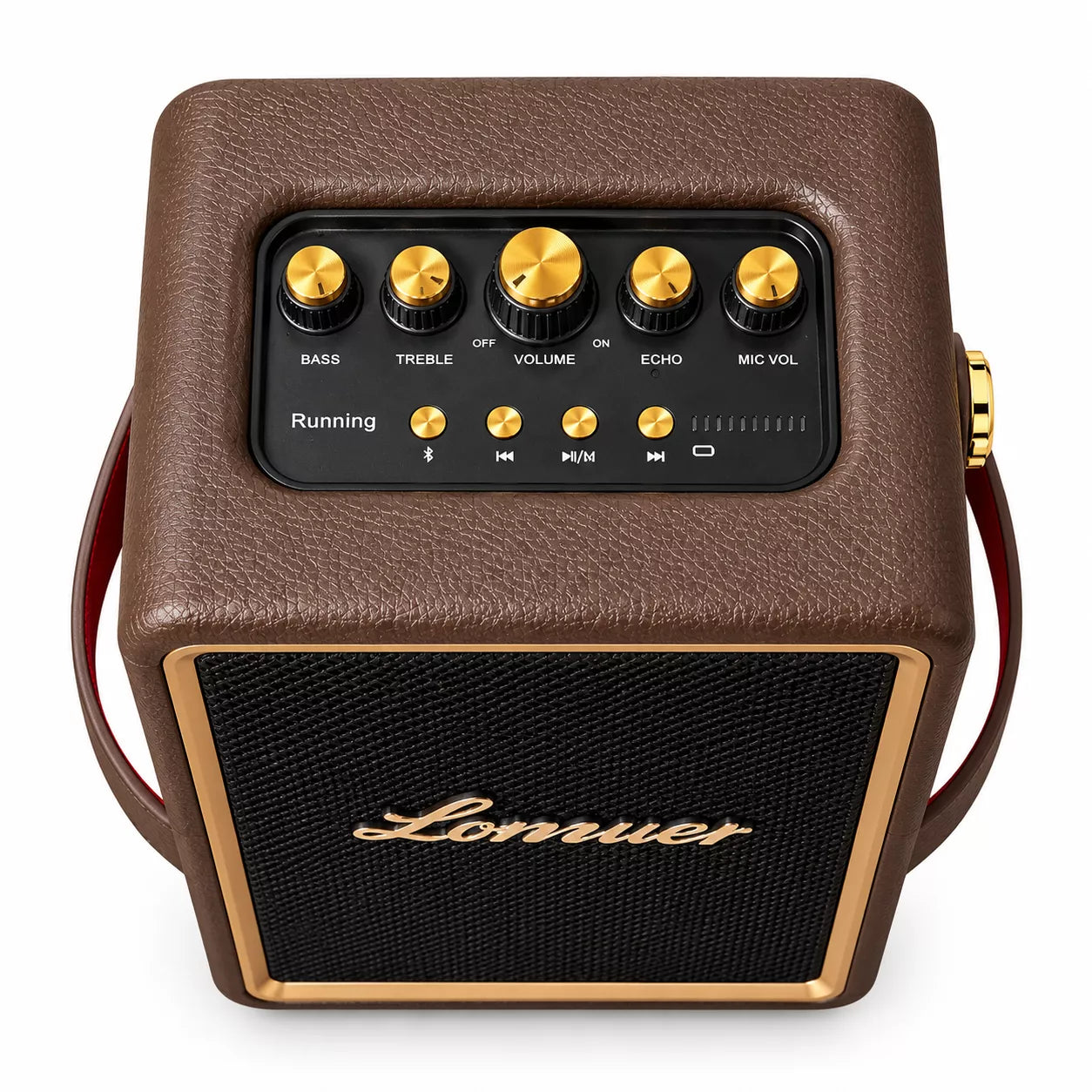 Lonzuer Running 100W Peak Power Bluetooth Speaker with 2 Wireless Microphones | 10,000mAh Battery