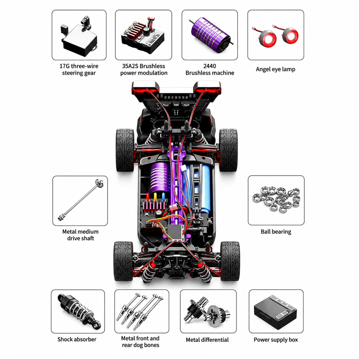Phantom Pro 09 TopGear 4WD Brushless RC Car- 70KM/H Hobby Grade