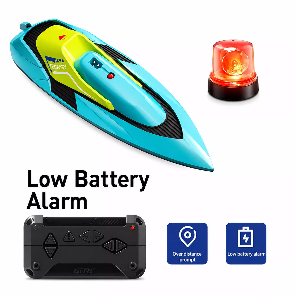 4DRC Teensy V Mini RC Boat | 10cm World’s Smallest Racing Boat