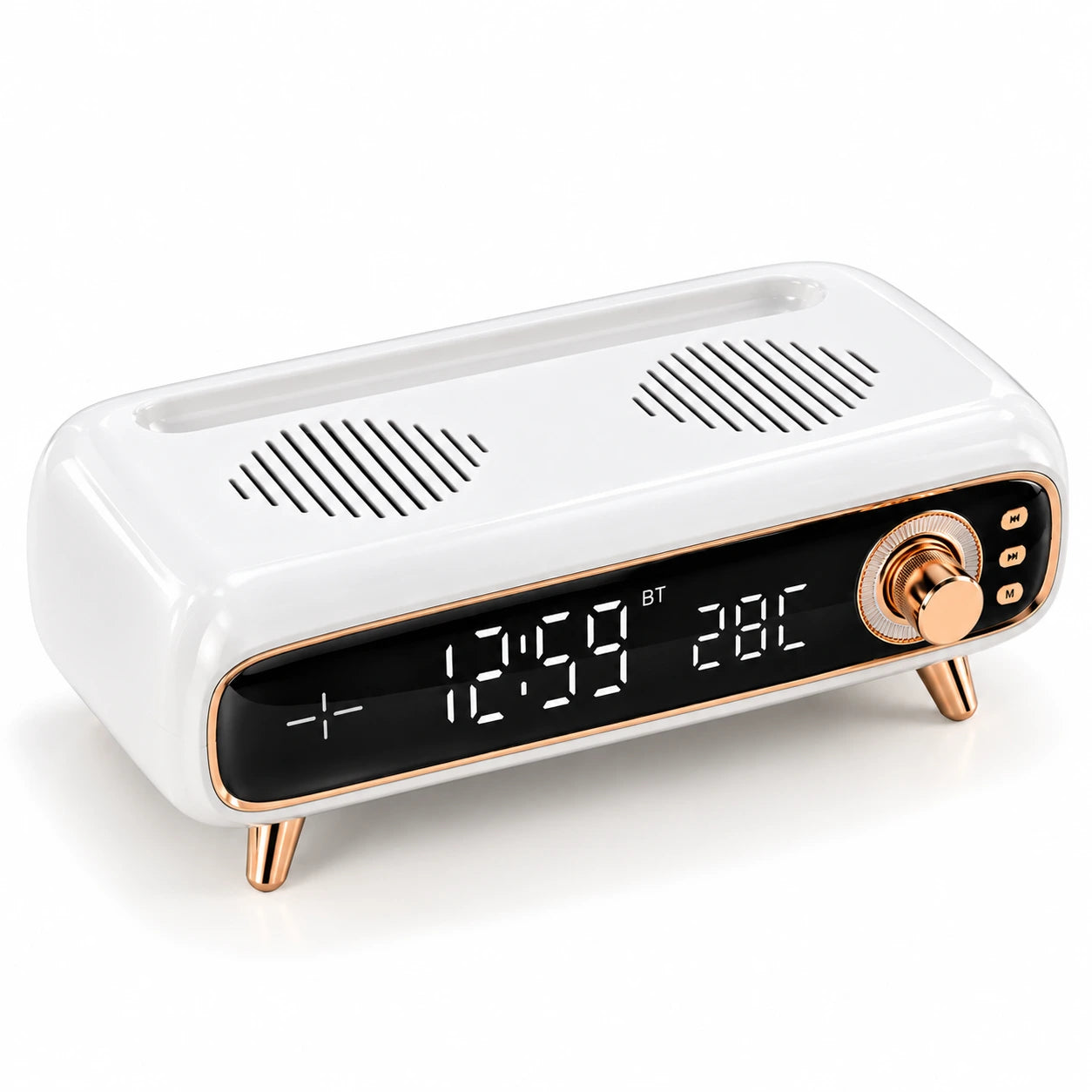 Pebble Aura 3, 3-in-1 Bluetooth Speaker, Alarm Clock & Wireless Charger