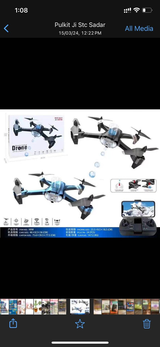 Water ball shooter drone with camera (bestseller)