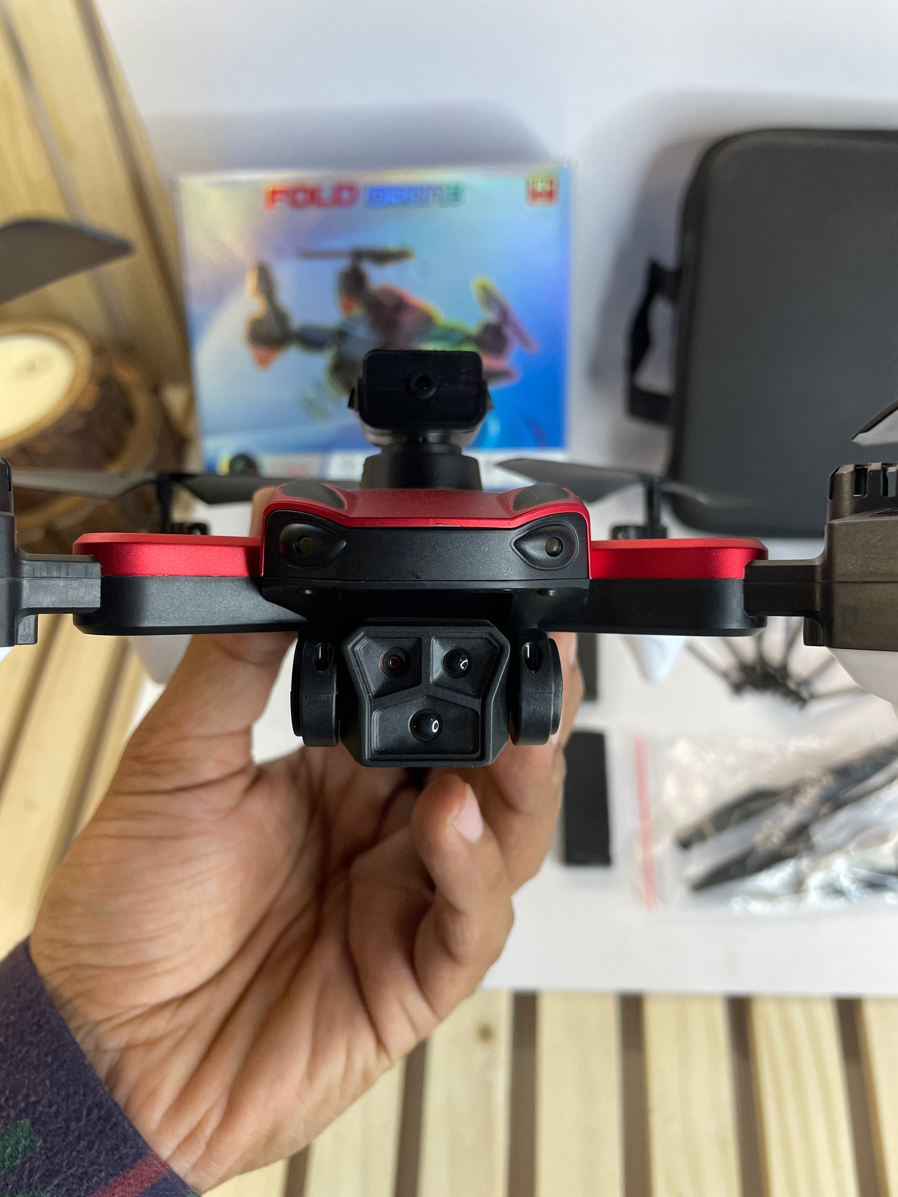 Gimble drone (fold drone)