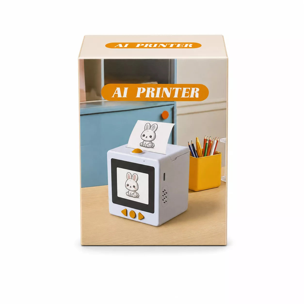 Rechargeable AI Smart Sticker Printer | Voice-to-Print Thermal Printer