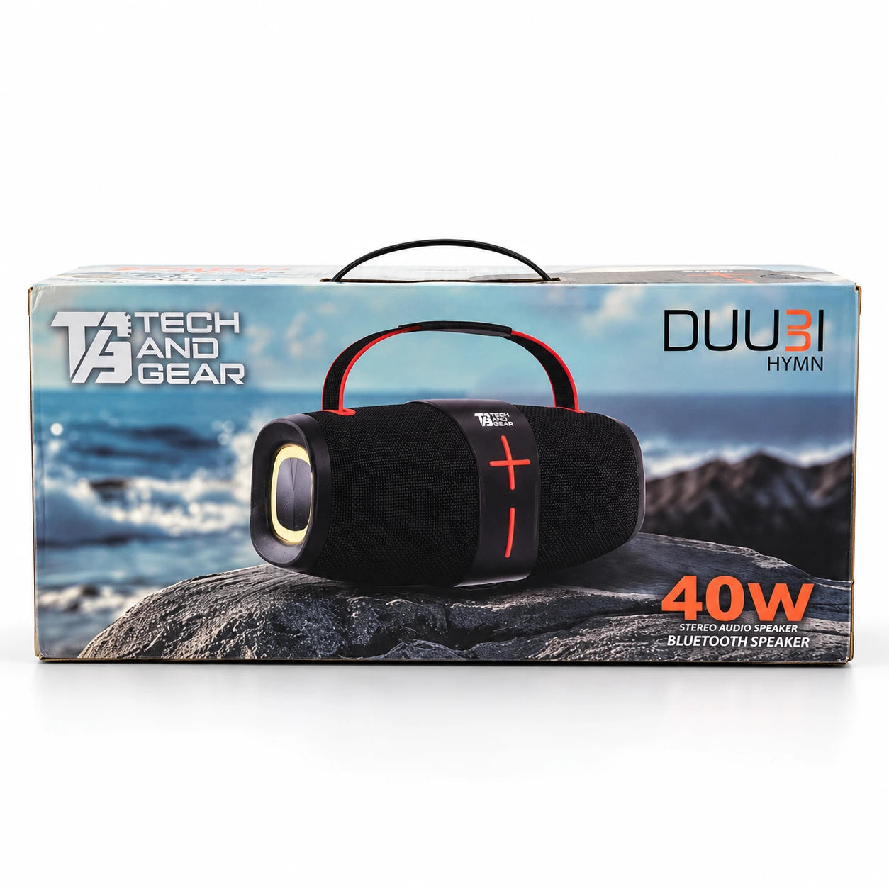 DUU3I HYMN 40W Bluetooth Speaker | Portable Boombox with Colourful Lights & 10-Hour Playtime