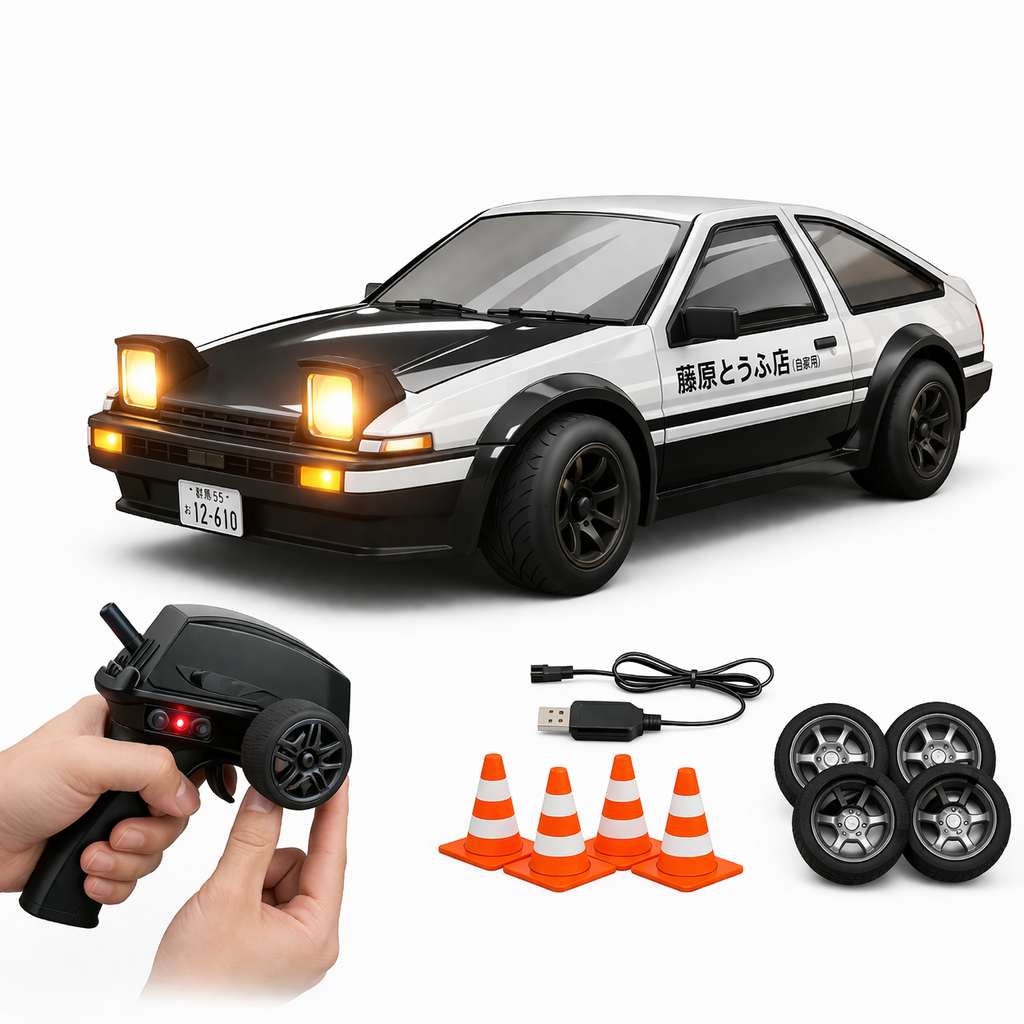 1:64 Mini RC Drift Car in Remote (bestseller)