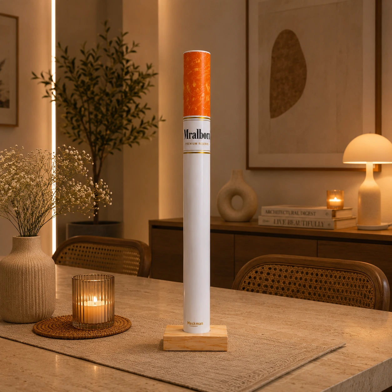Cigarette LED Lamp with Wireless Remote (35 cm)