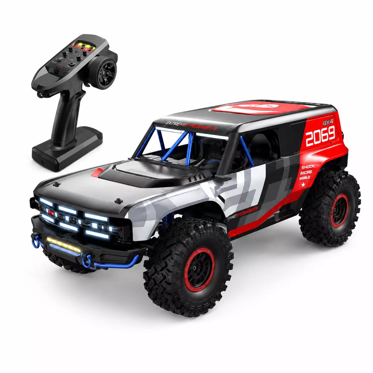 MJXRC H12P 1:12 Ford Bronco Baja 1000 Officially Licensed 4WD Brushless RC Crawler