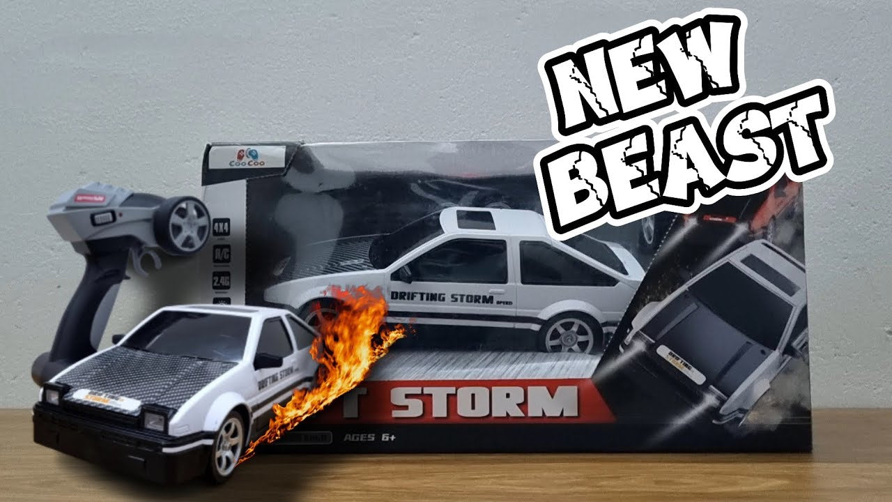 Drift storm rc car 25kmph😱(4*4 changeable tyre)