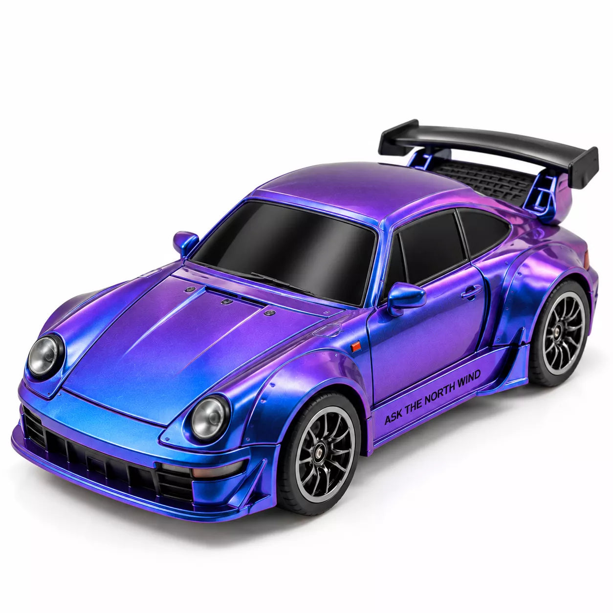 Porsche Gradient Purple RC Drift Racing Car | 1:43 Scale, 4WD, LED Lights & Remote Control