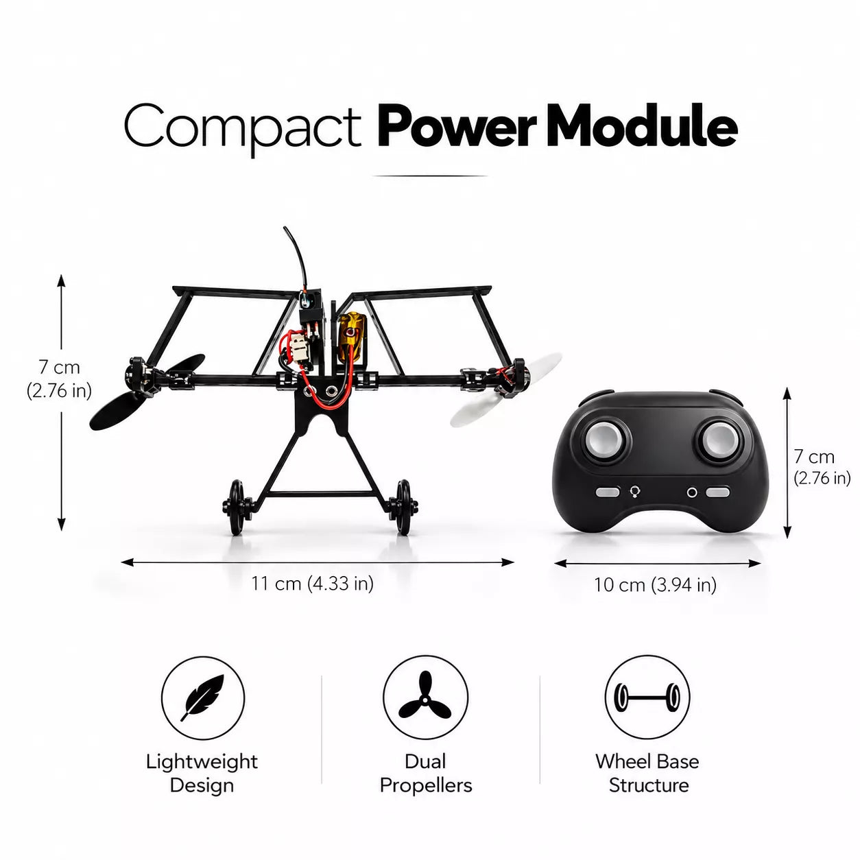 RC Paper Airplane Kit | DIY Remote Control Electric Paper Plane with Dual Propellers