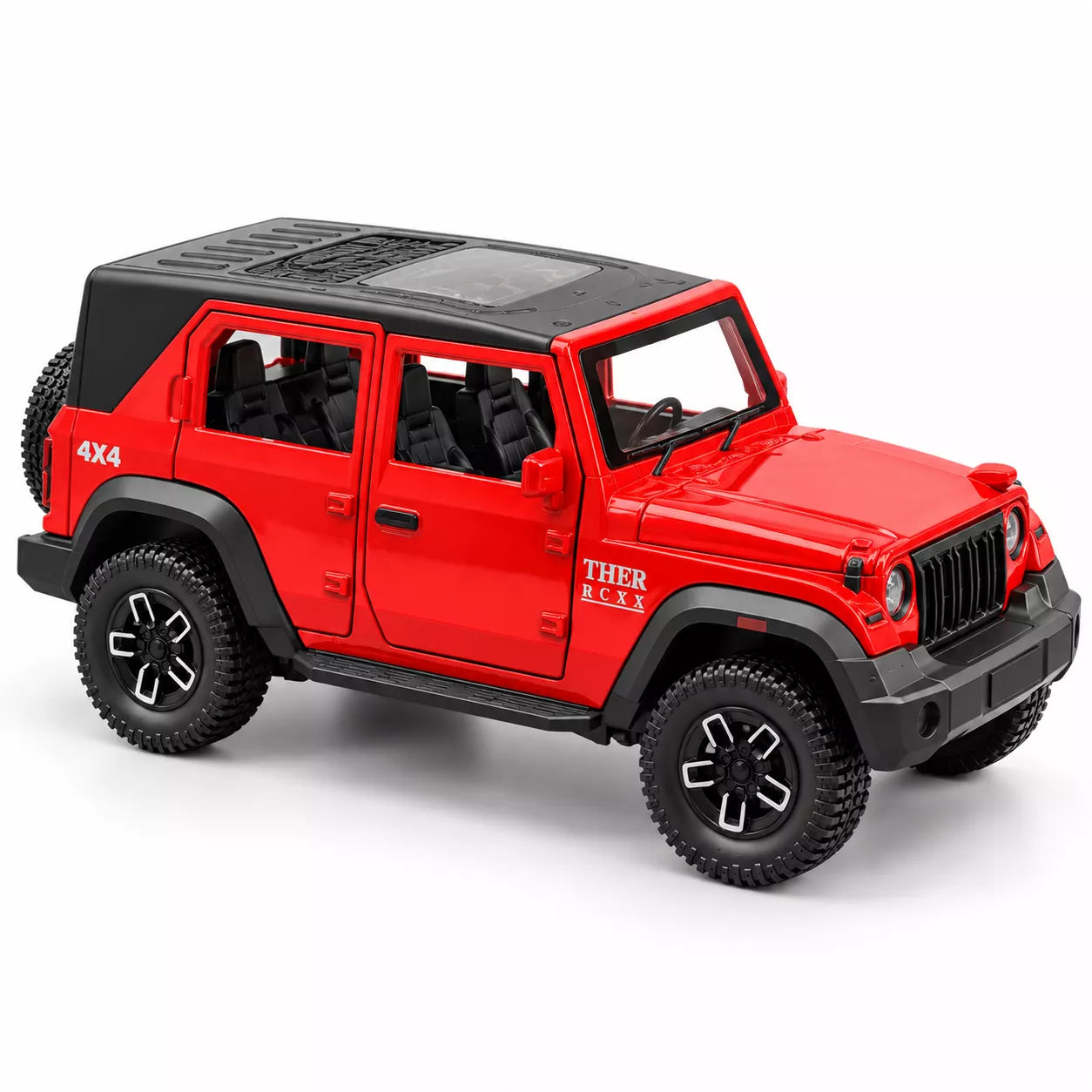 RC Thar Roxx 1:22 Die-Cast Metal Remote Control Car | 2.4GHz 4x4 SUV with Lights, Openable Doors, Spray Effect & 2-Speed Modes