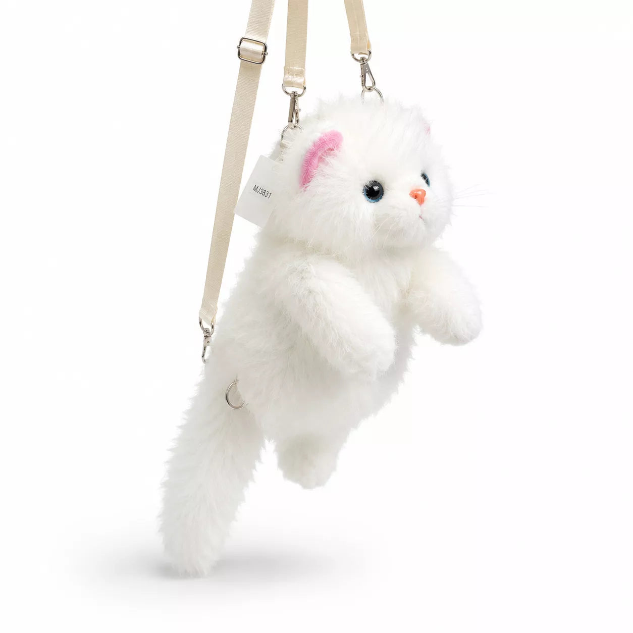Cute Cat Plush Shoulder Bag with Voice
